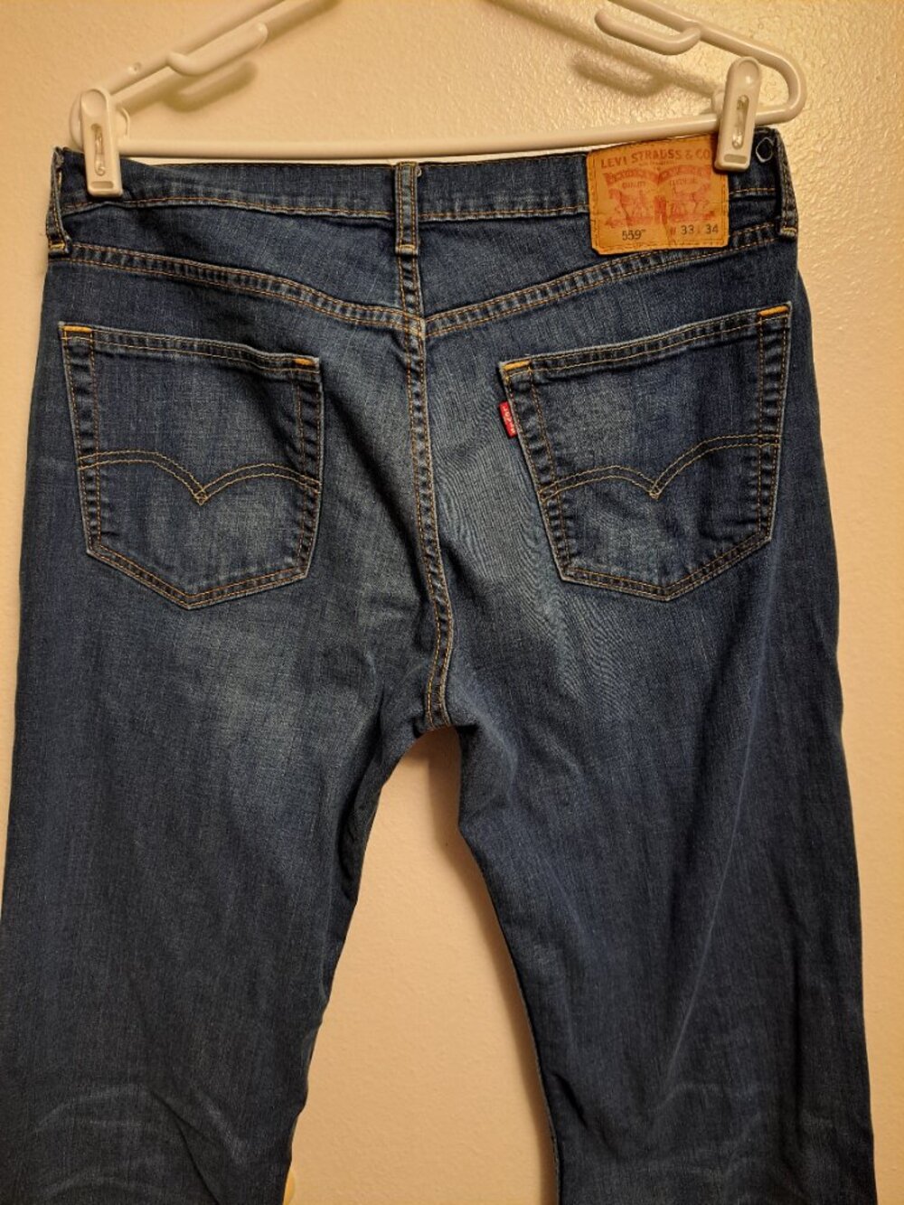 Levi's 559 relaxed straight fit distressed denim jeans - Picture 2 of 11